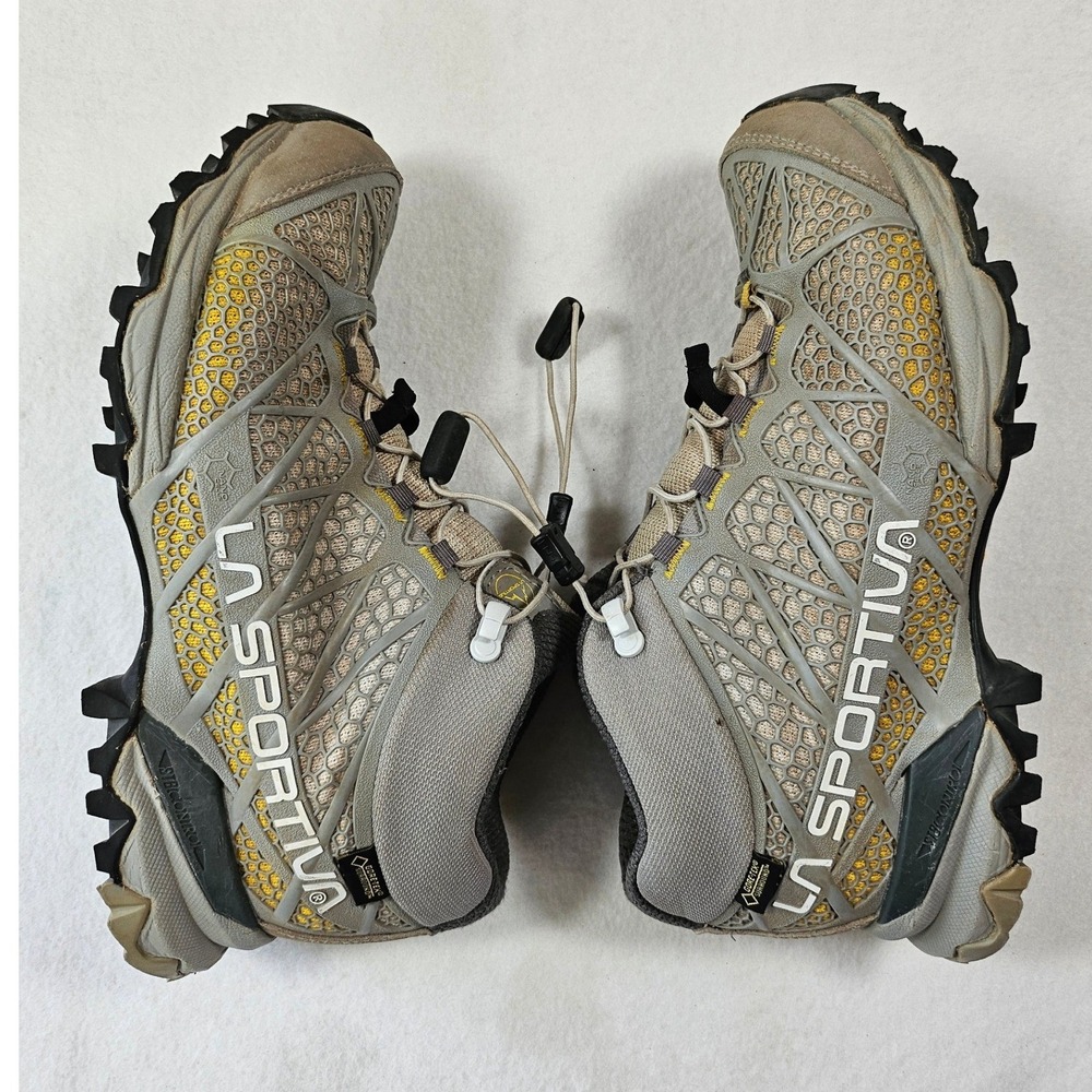 La Sportiva Synthesis Mid GTX Womens Hiking Trail Boots Gray Yellow Gore-Tex 7.5 - Picture 14 of 16